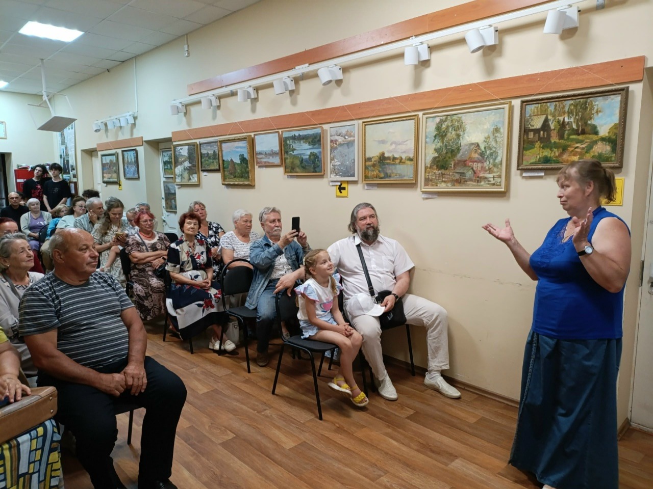 Открытие выставки живописи «Новгородские пейзажи».