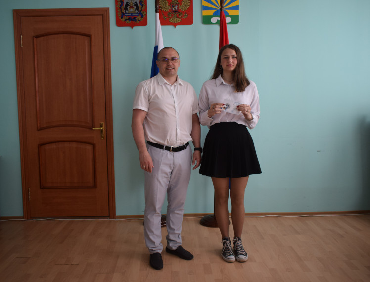 Вручение знака ГТО. Вручение знака ГТО.